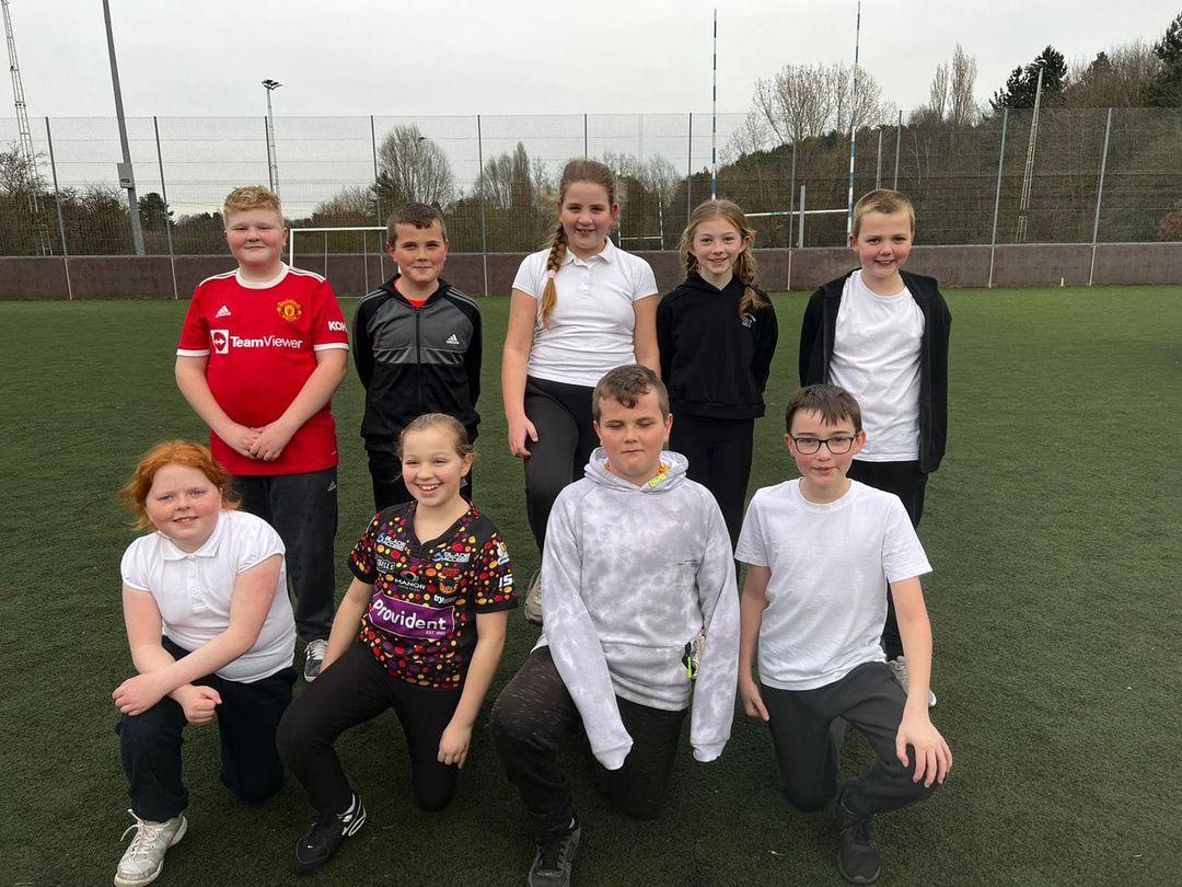 Our tag rugby team looking very proud!